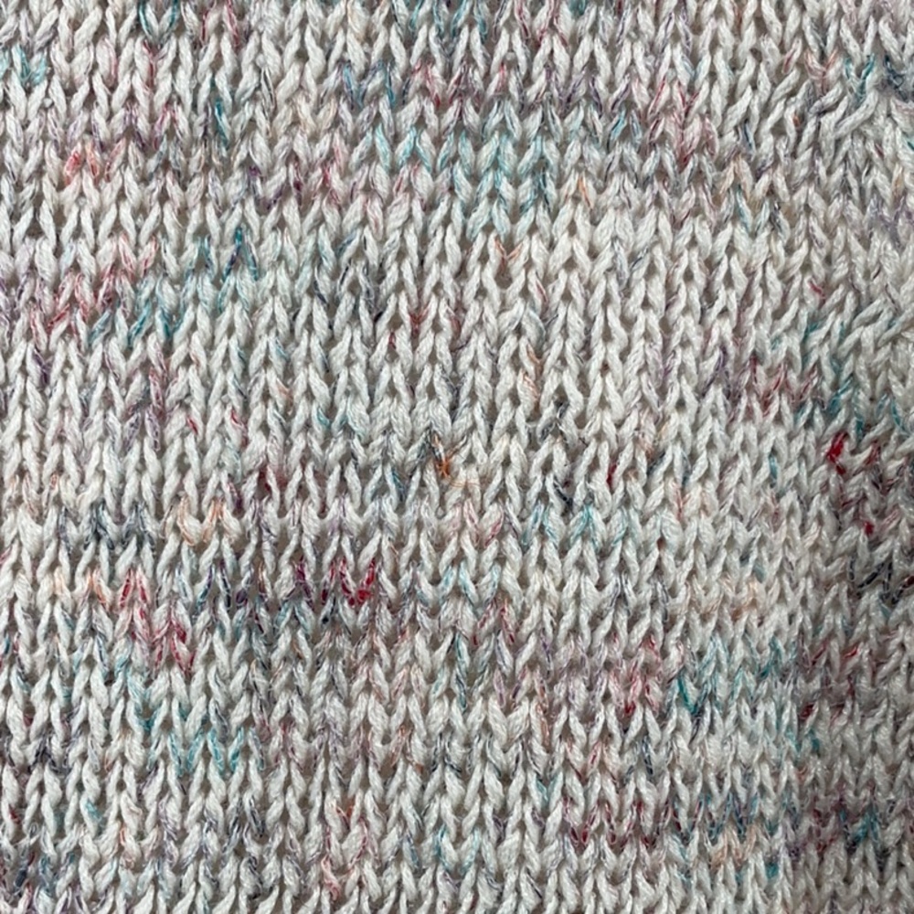 NWoT J.Jill Textured Slub Knit Sleeveless Sweater M Cotton Linen Blend Confetti - Picture 4 of 10